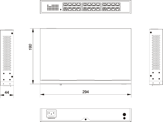 24 ports gigabit switch